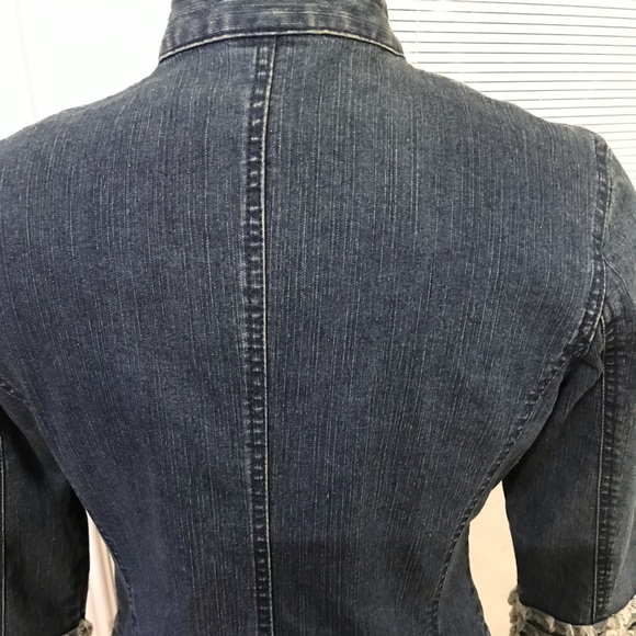 RUBY RD. Blue Jean Jacket - Size 6P - Picture 6 of 8